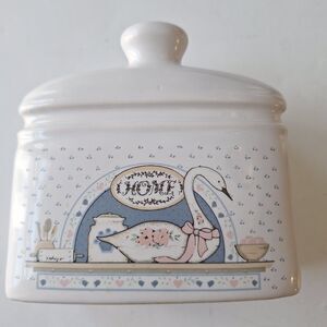 Vintage Trenditions Fabrizio Home Ceramic Napkin Holder Swan Pink Heart Cottage